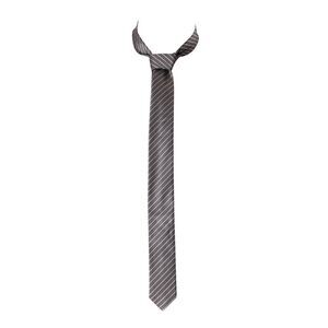 Hugo Boss Striped Tie in Gray Silk